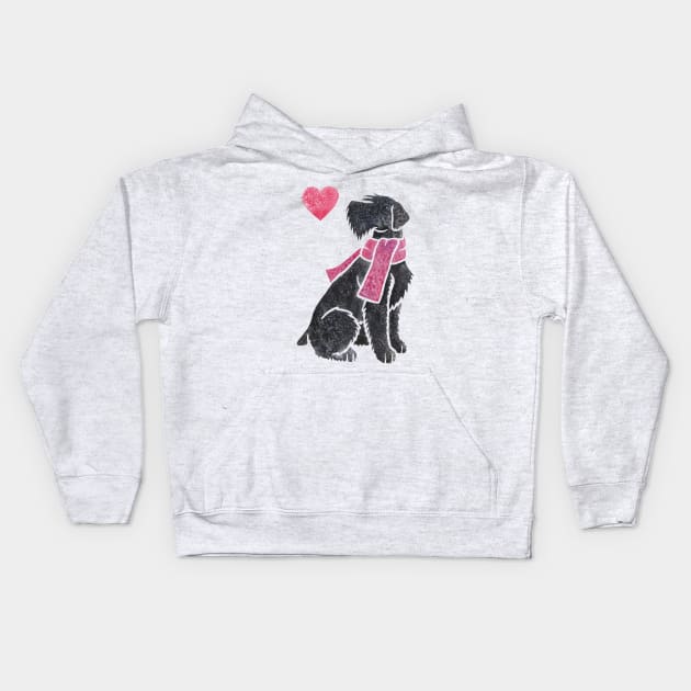 Watercolour Giant Schnauzer Kids Hoodie by animalartbyjess